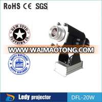 led 20w gobo projector static with rotating advertising logo lights