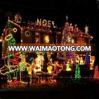 led houses decorated christmas lights