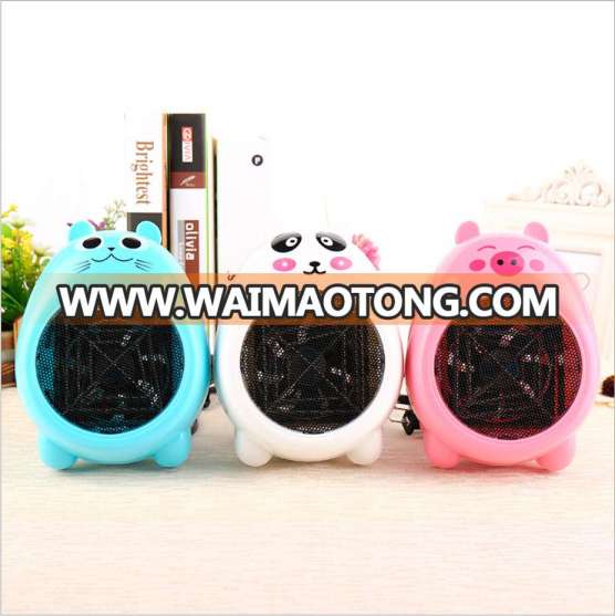 Cartoon Mini Desktop Heater, Cute Warm Fan, Household Electric Heater