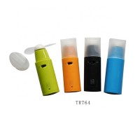 Plastic battery power travel handheld mini fan with lid