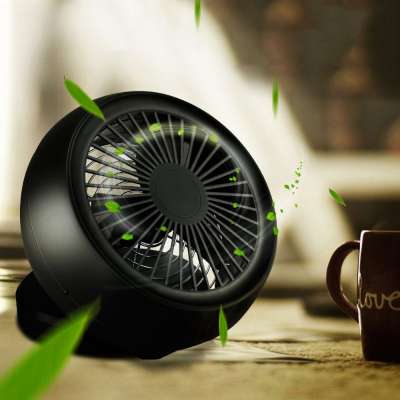 Creative Design Dual-use USB and Battery 6 Inch Mini Fan Desk Fan Portable Mute Fan With 3 Leaves