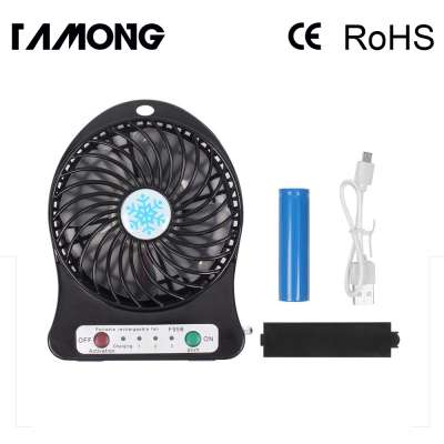 Portable Mini Fan, USB Rechargeable Fan with LED Flash Light 1200mAh Power Bank for Outdoor or Indoor Activities