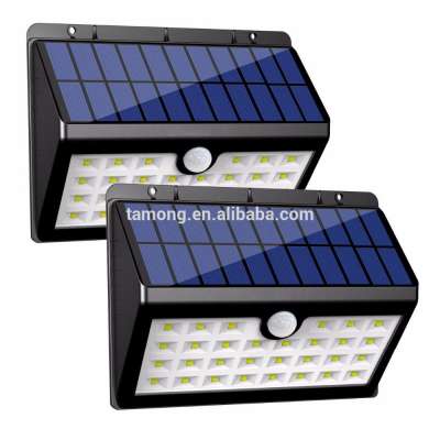 Solar Lights 30 LED Wall Light Outdoor Security Lighting Nightlight with Motion Sensor Detector for Garden Back Door Step Stair